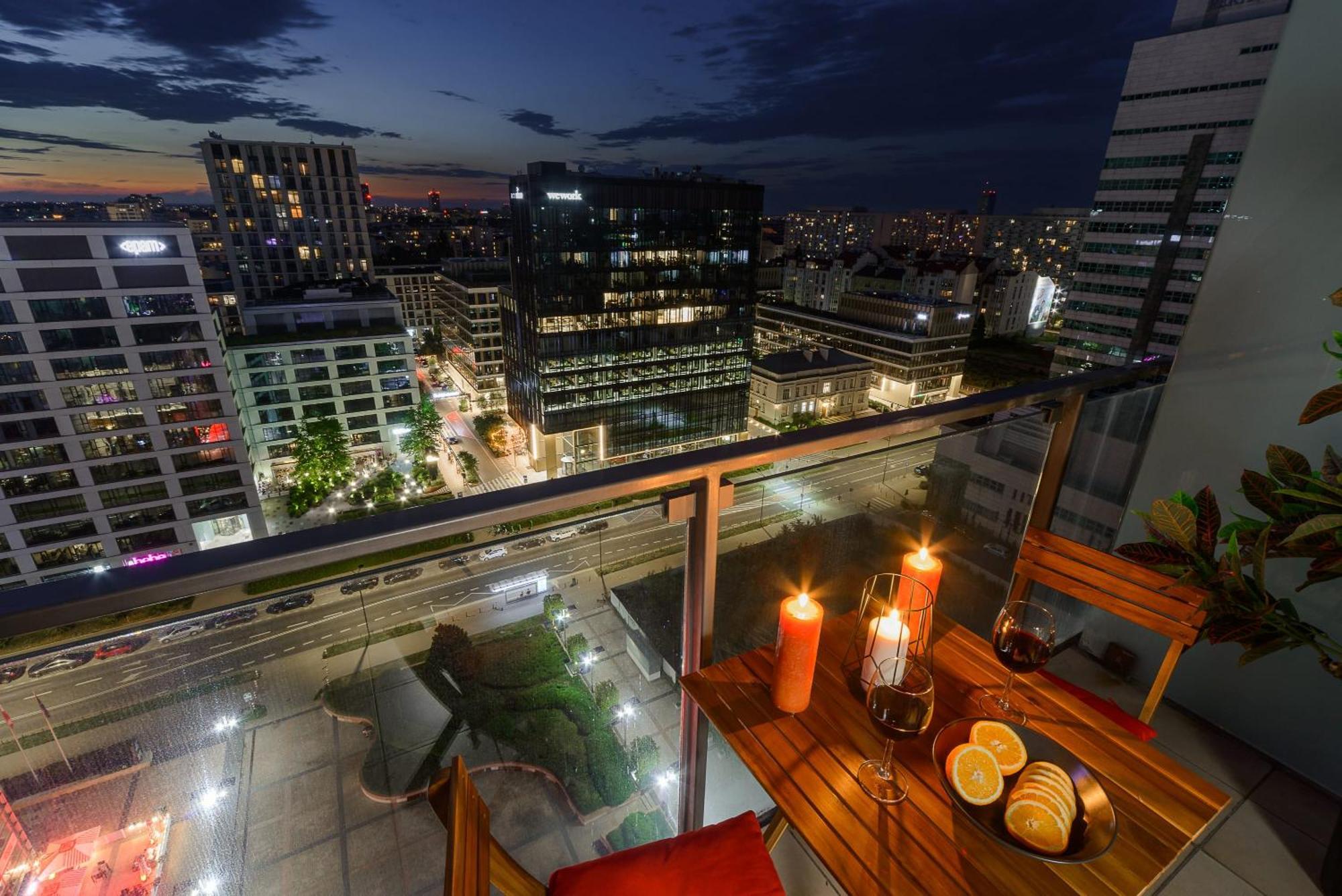 Lumina Apart With Balcony Platinum Tower ワルシャワ エクステリア 写真