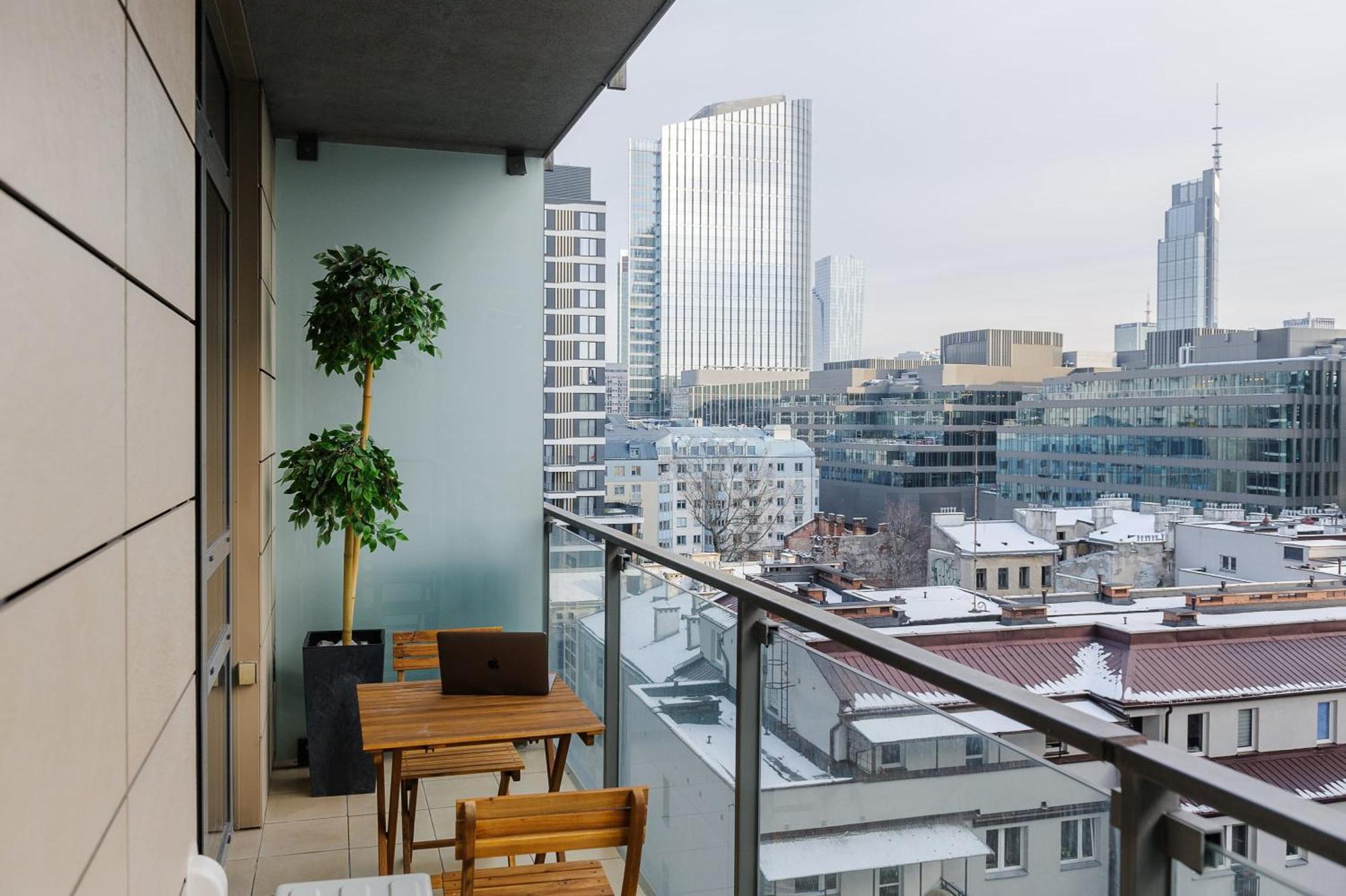 Lumina Apart With Balcony Platinum Tower ワルシャワ エクステリア 写真